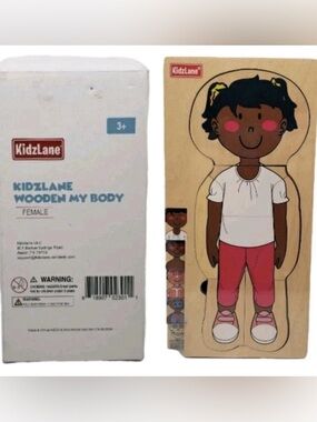 Wooden My Body Female Puzzle Learning Toy